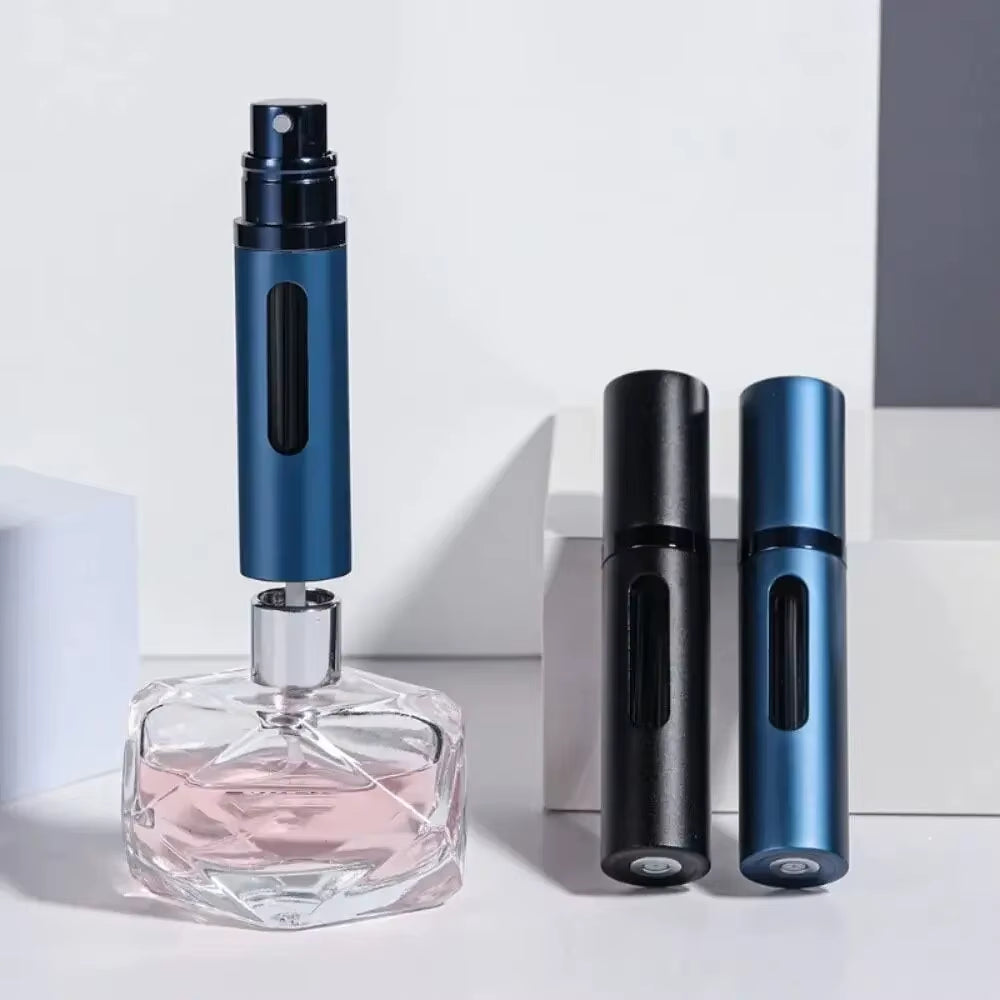 5Ml Glass Refillable Perfume Bottle with Spray Scent Pump Portable Travel Empty Cosmetic Containers Mini Spray Atomizer Bottle